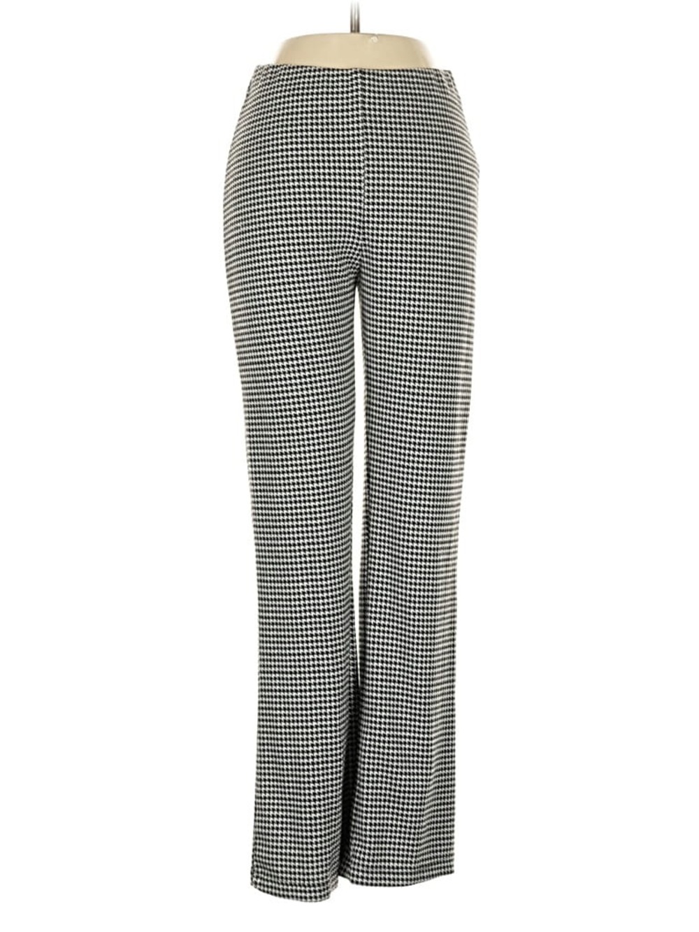 Urban Outfitters Black & White Houndstooth Boot-Cut Pants